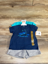 NEW Carter's 3pc Shirt, Shorts, & Bodysuit Set Blue sz 12m