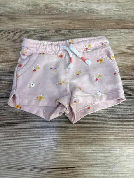 Cat & Jack Floral Drawstring Shorts Pink sz 18m - Me n Mommy To Be
