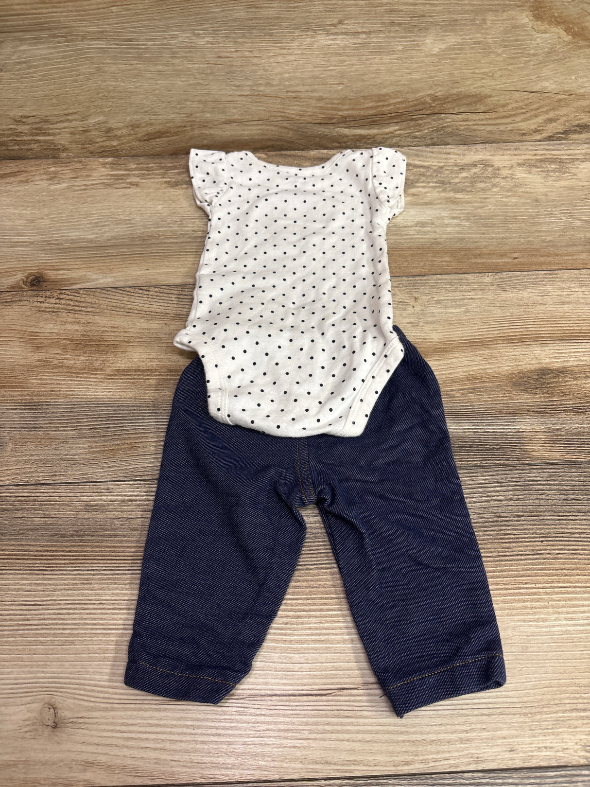 Carter's 2pc Sweet Heart Bodysuit & Jeggings Set White sz 3m