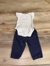 Carter's 2pc Sweet Heart Bodysuit & Jeggings Set White sz 3m