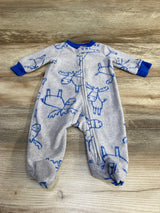 Carter's Moose Print Blanket Sleeper Grey sz 3m - Me n Mommy To Be