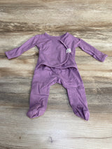 Bonsie Skin to Skin Babywear Footie Purple sz Newborn