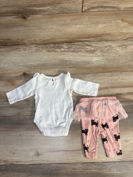 Carter's 2pc Spooky Cute Bodysuit & Leggings White sz Newborn - Me n Mommy To Be