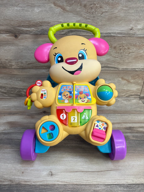 Fisher Price Laugh and Learn Smart Stages Learn With Puppy Walker Pink - Me n Mommy To Be
