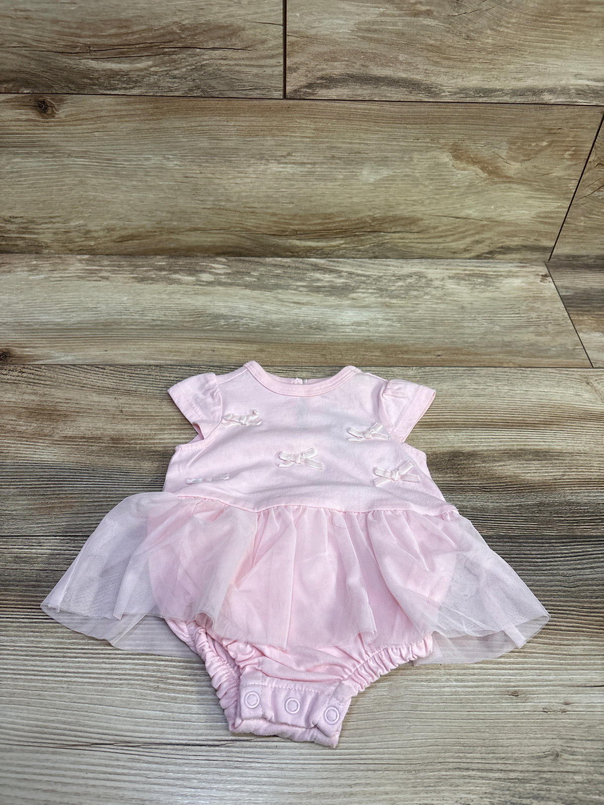 First Impressions Tulle Bodysuit Dress Pink sz 0-3m
