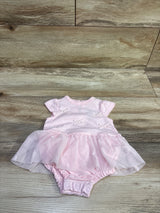 First Impressions Tulle Bodysuit Dress Pink sz 0-3m