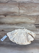 NEW Cat & Jack Muslin Henley Top & Bloomers Set Cream Newborn
