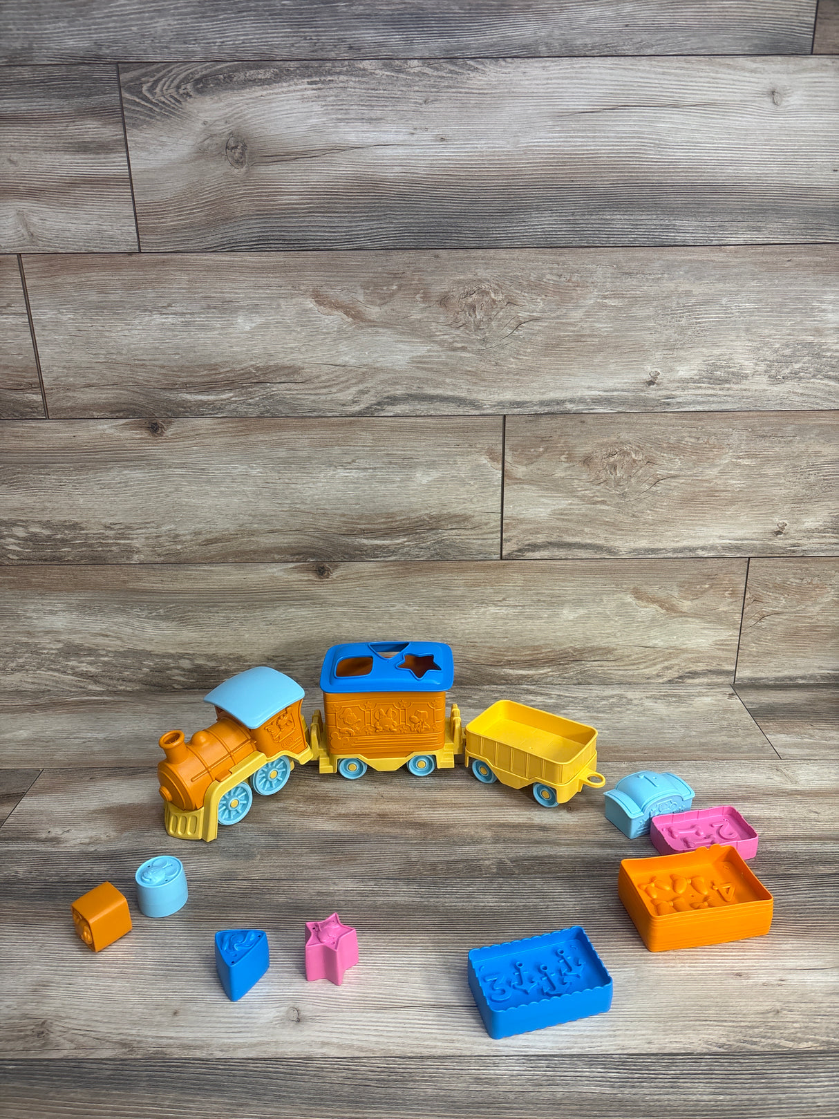 Green Toys Mickey Mouse & Friends Stack & Sort Train