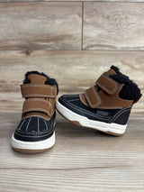 H&M Waterproof High Top Faux Fur Lined Winter Boots, Black sz 2.5c