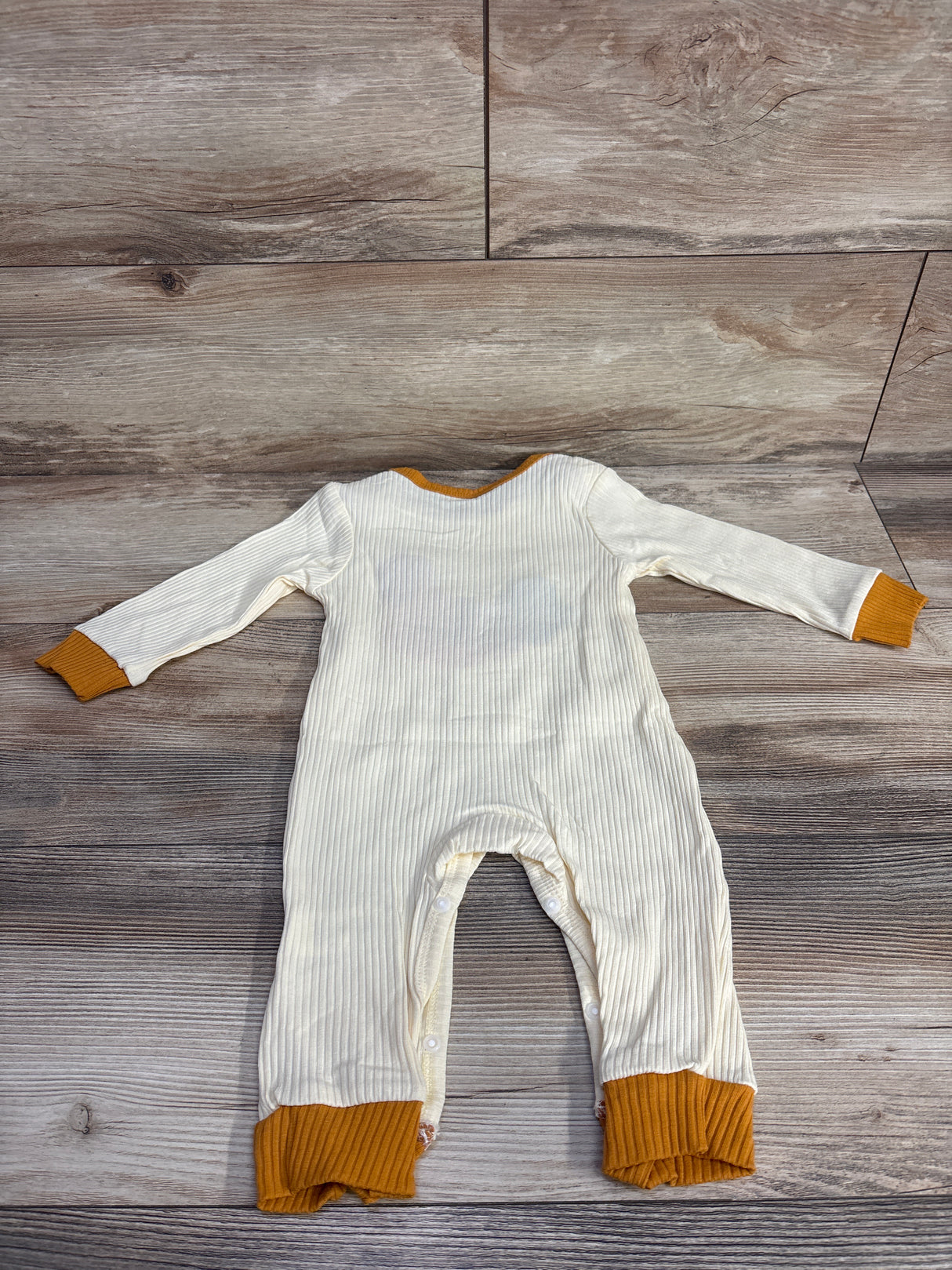 Ribbed Chicken Coverall Cream sz 12-18m