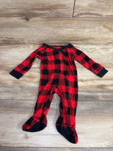 Wondershop Buffalo Plaid Sleeper Red sz 3-6m