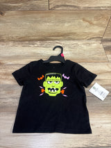 NEW Way To Celebrate! Halloween Frankenstein Shirt Black sz 18m
