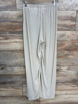 H&M Mama Wide Leg Textured Pants Tan sz XS