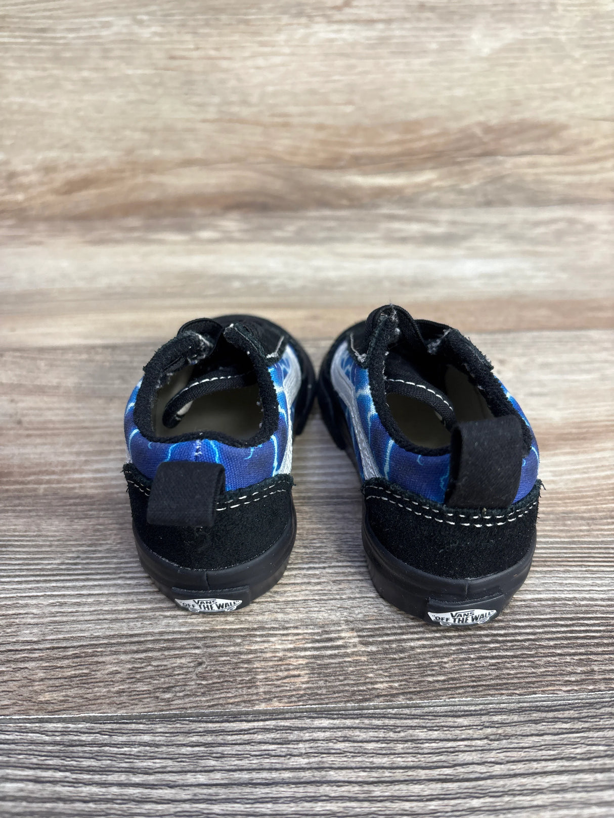 Vans Toddler Old Skool Blue Lightning Shoes sz 5c - Me n Mommy To Be
