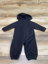 Adidas Logo Hooded Coverall Black sz 6m