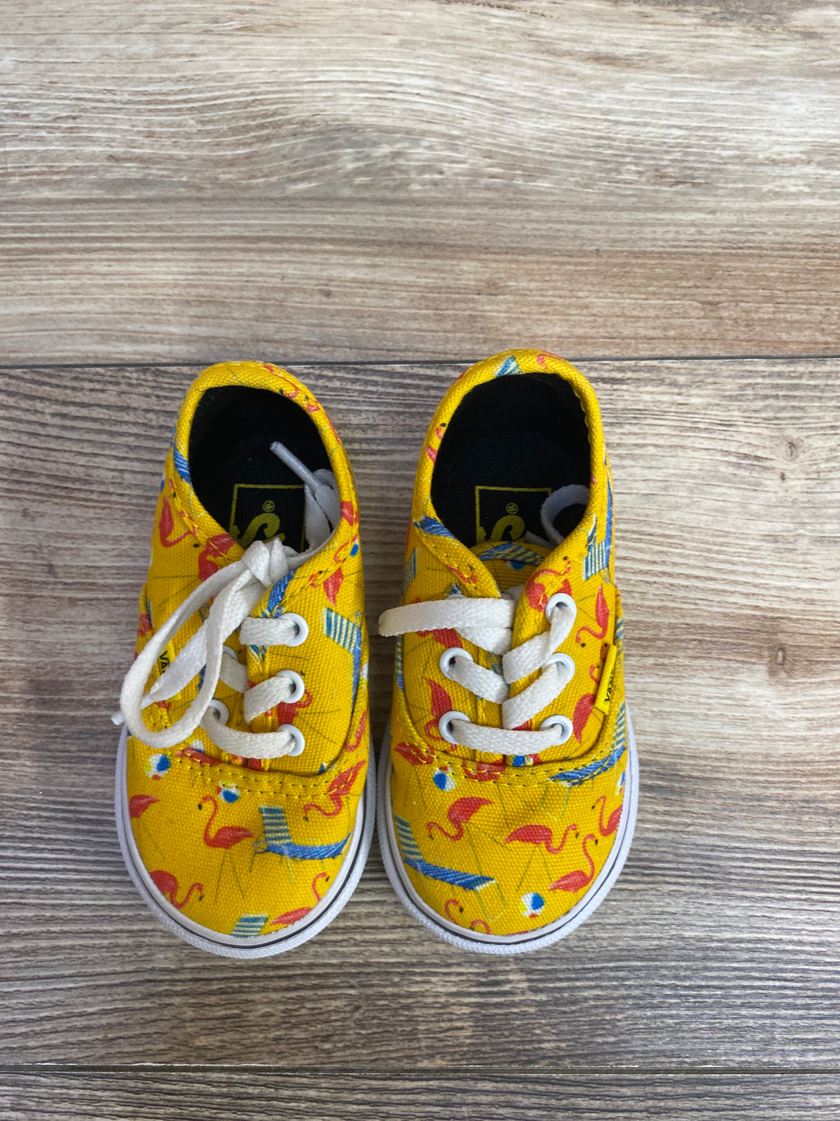 Vans Pool Vibes Cyber Yellow Sneakers sz 4.5c