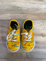Vans Pool Vibes Cyber Yellow Sneakers sz 4.5c