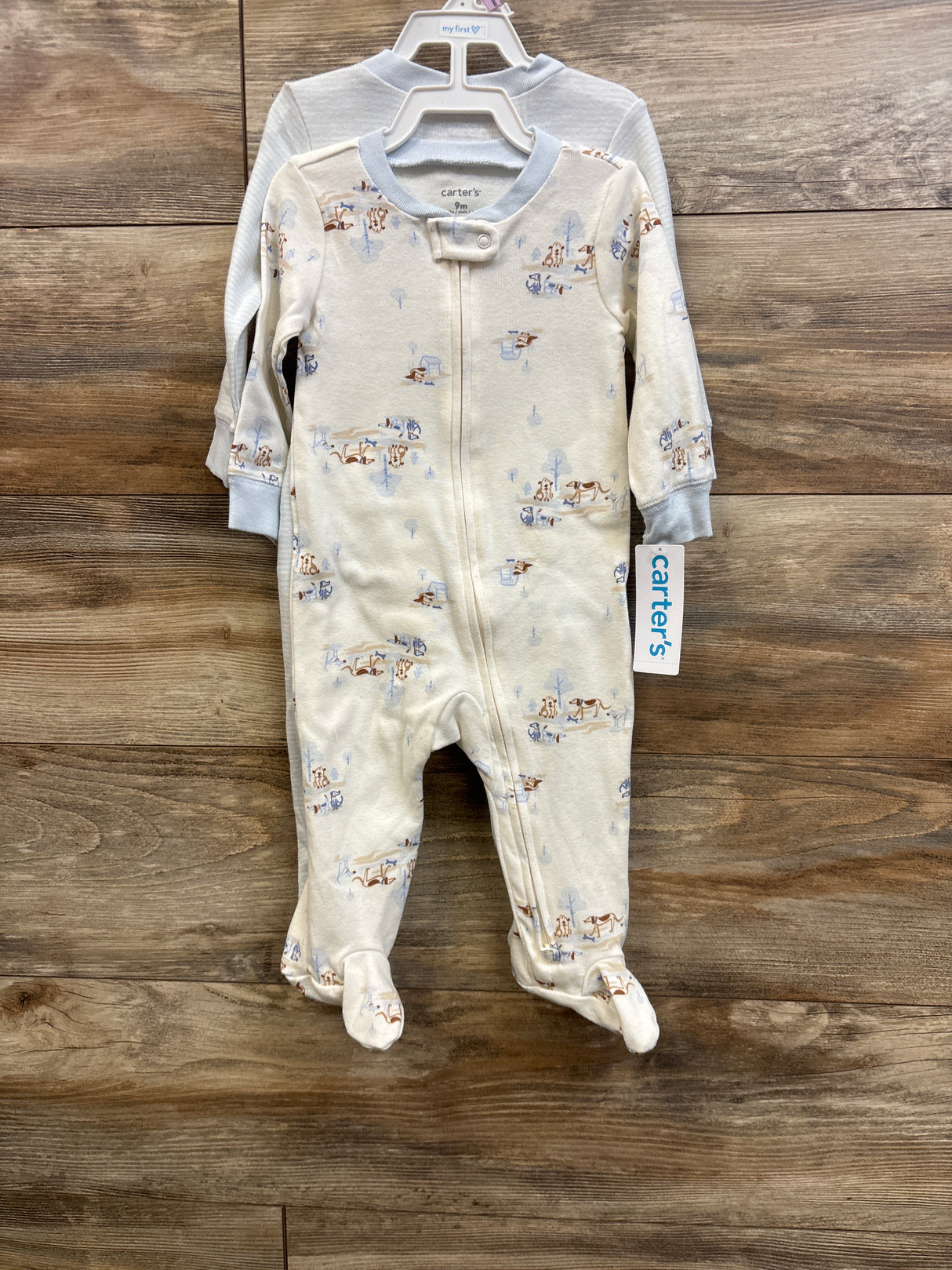 NEW Carter's 2pk Sleepers Blue sz 9m