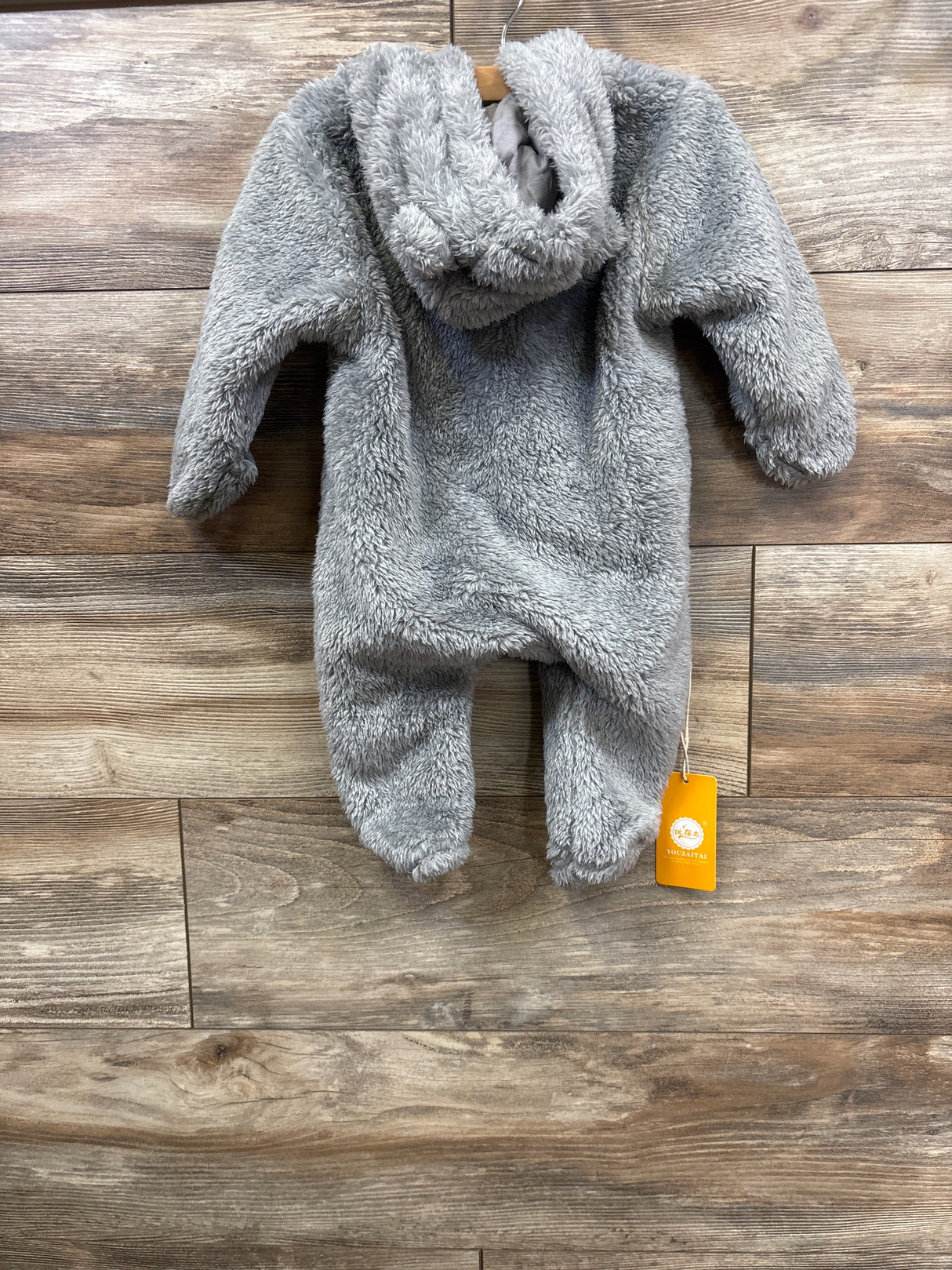 NEW Plush Bunting Grey sz 6-9m