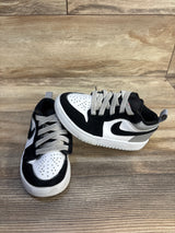 Air Jordan 1 Low ALT SE PS 'White Black Matte Silver' Sneakers sz 10.5c