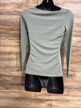 Kindred Bravely Long Sleeve Nursing Shirt Green sz Small