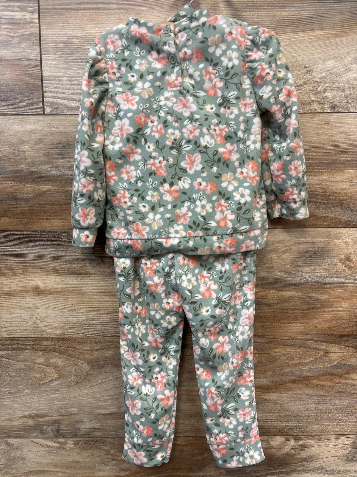 Little Lass 3pc Velour Shirt, Pants, & Headband Set Green sz 2T