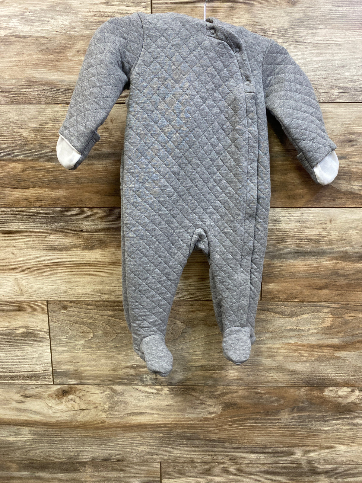 Carter's Lined Quilted Bunting Grey sz 6m