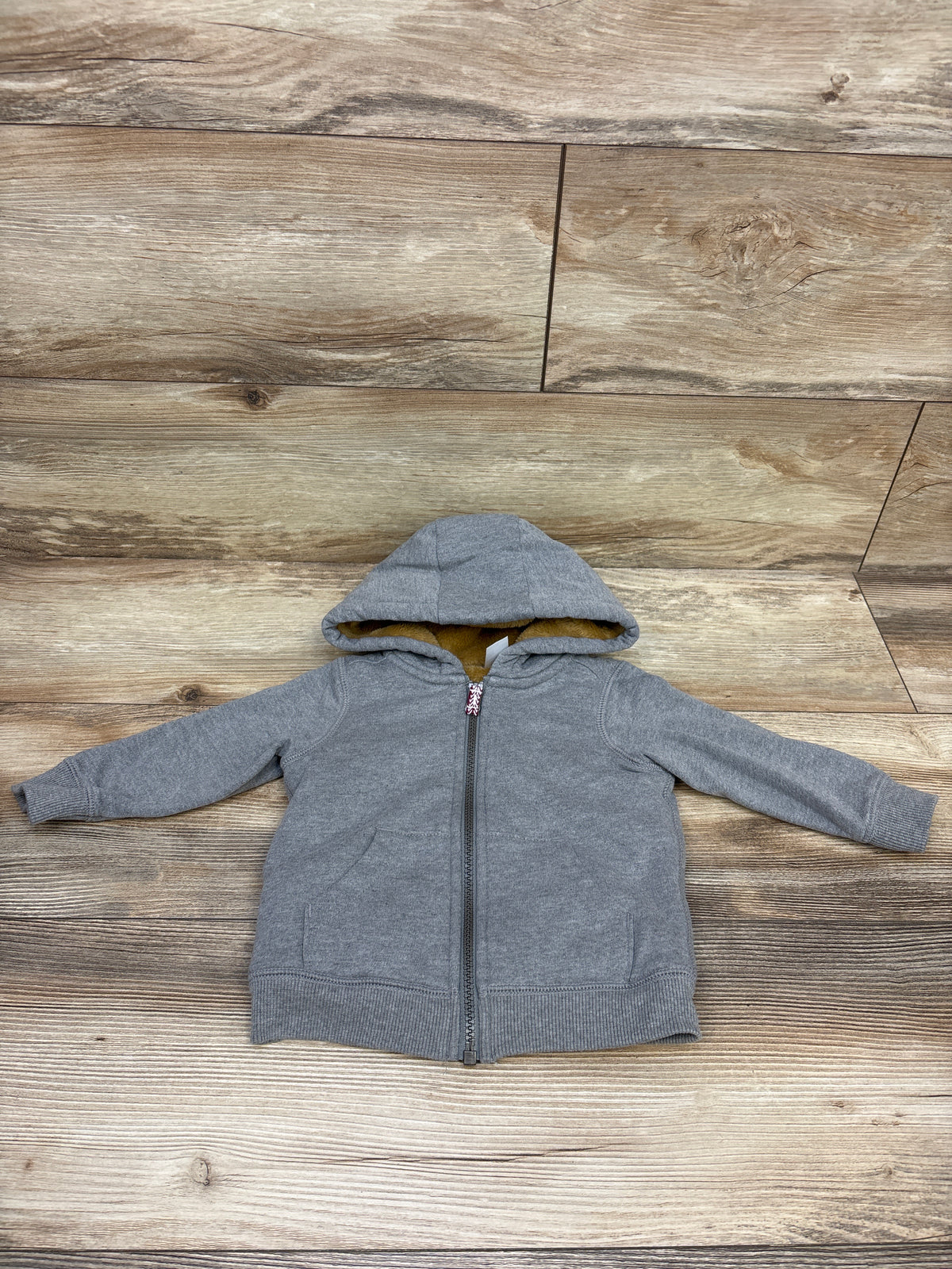 Carter's Fur Lined Full Zip Jacket Grey sz 18m