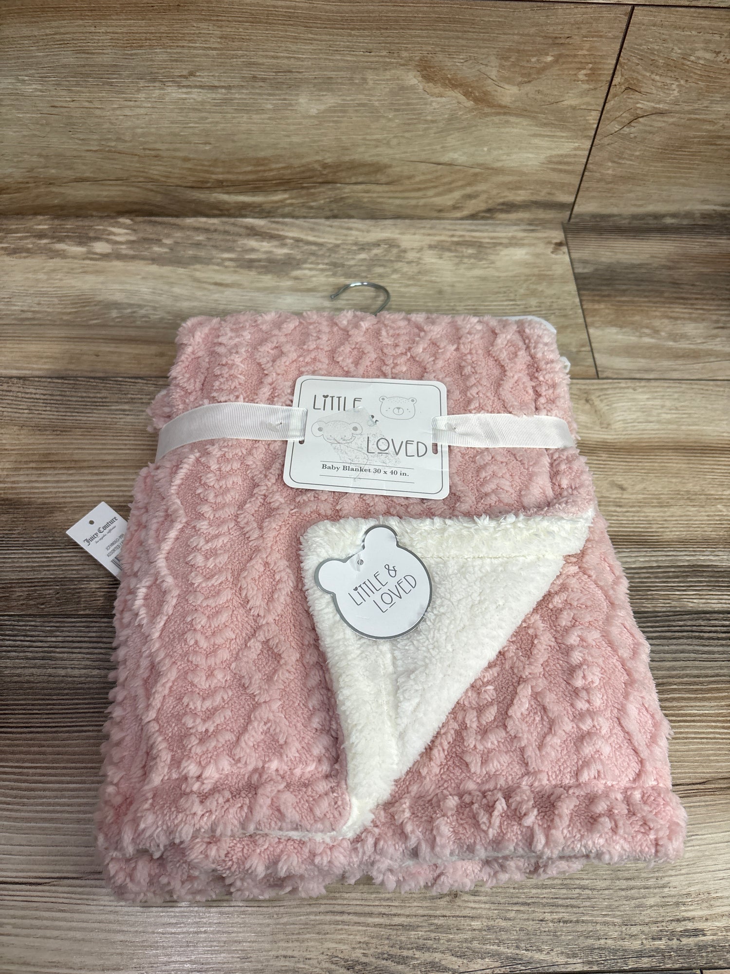 NEW Little & Loved Baby Blanket Pink 30x40''