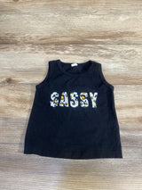 Sassy Tank Top Black sz 9m