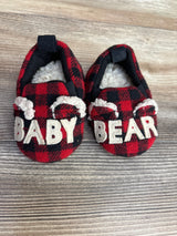 Dearfoams Baby Bear Slippers Red sz 1/2c