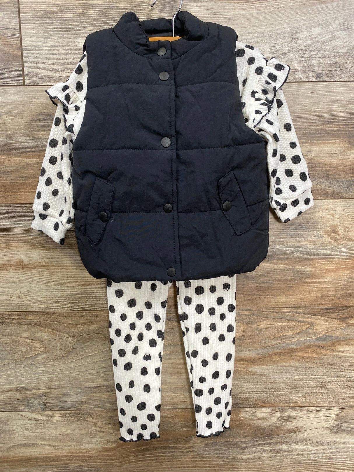 NEW Jessica Simpson 3pc Puffer Vest Set White sz 24m