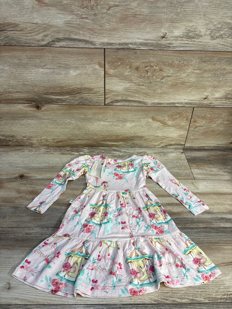 NEW Tiny Roots Carousel Dress Pink sz 18-24m - Me n Mommy To Be