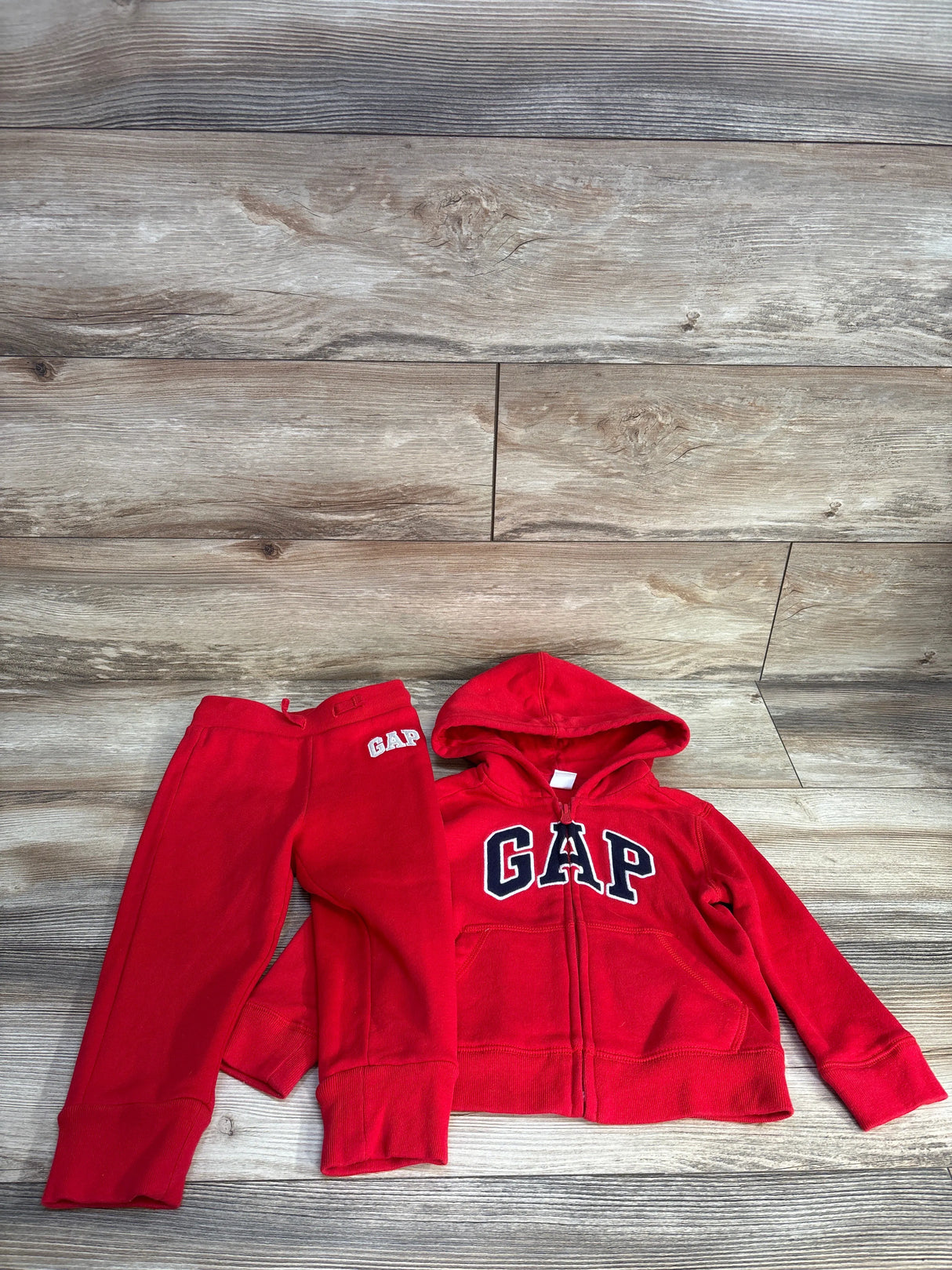 Baby Gap Full Zip Jacket & Joggers Red sz 2T