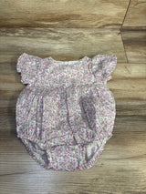 Child Of Mine Floral Bubble Romper White sz 0-3m