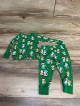 Bluey 2pc Christmas Pajama Set Green sz 2T
