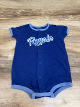 Genuine Merchandise MLB Kansas City Royals Power Hitter Romper Blue sz 24m
