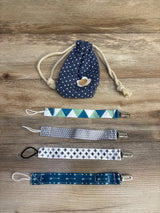 Dodo Babies Pacifier Clips 4pk