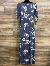 NEW Isabel Maternity 3/4 Sleeve Floral Dress Navy sz Medium