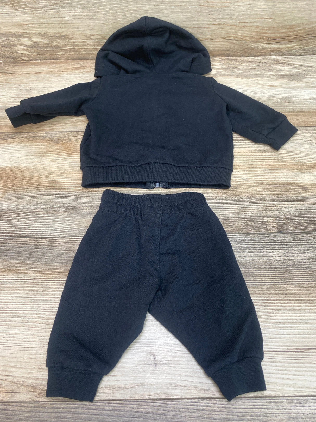 Nike 2pc Full Zip Hoodie & Joggers Black sz Newborn