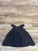 H&M Flounce-Trimmed Cotton Dress Grey sz 2T