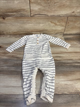 Carter's Knit Striped Henley Coverall Ivory sz 12m