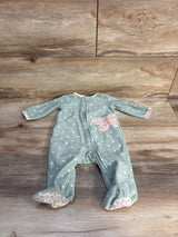 Carter's Butterfly Polka Dot Blanket Sleeper Sage sz 3m
