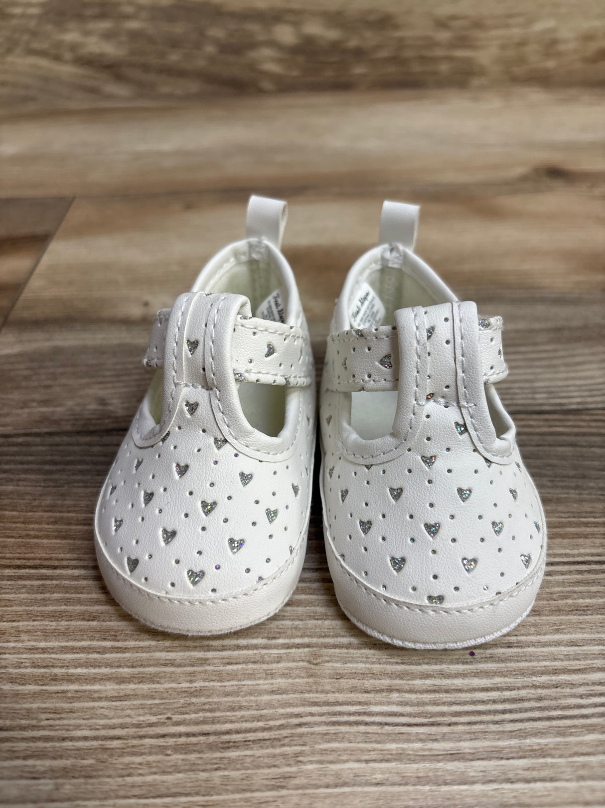 First Steps Mary Jane Soft Sole Shoes White sz 2c