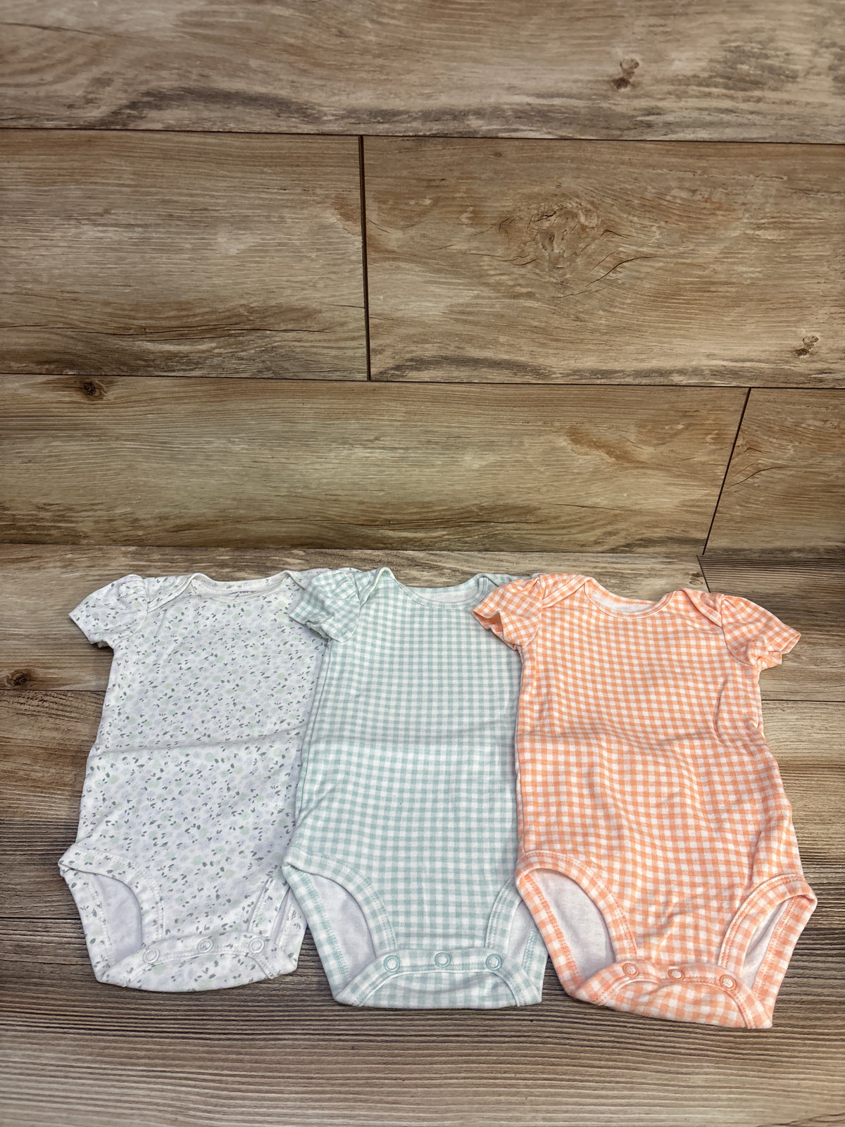 Carter's 3pk Bodysuit Set White sz 6m