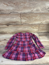 Dip Plaid Long Sleeve Dress Purple sz 5T