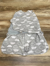 Halo Cloud Print SleepSack Swaddle Grey sz 0-3m