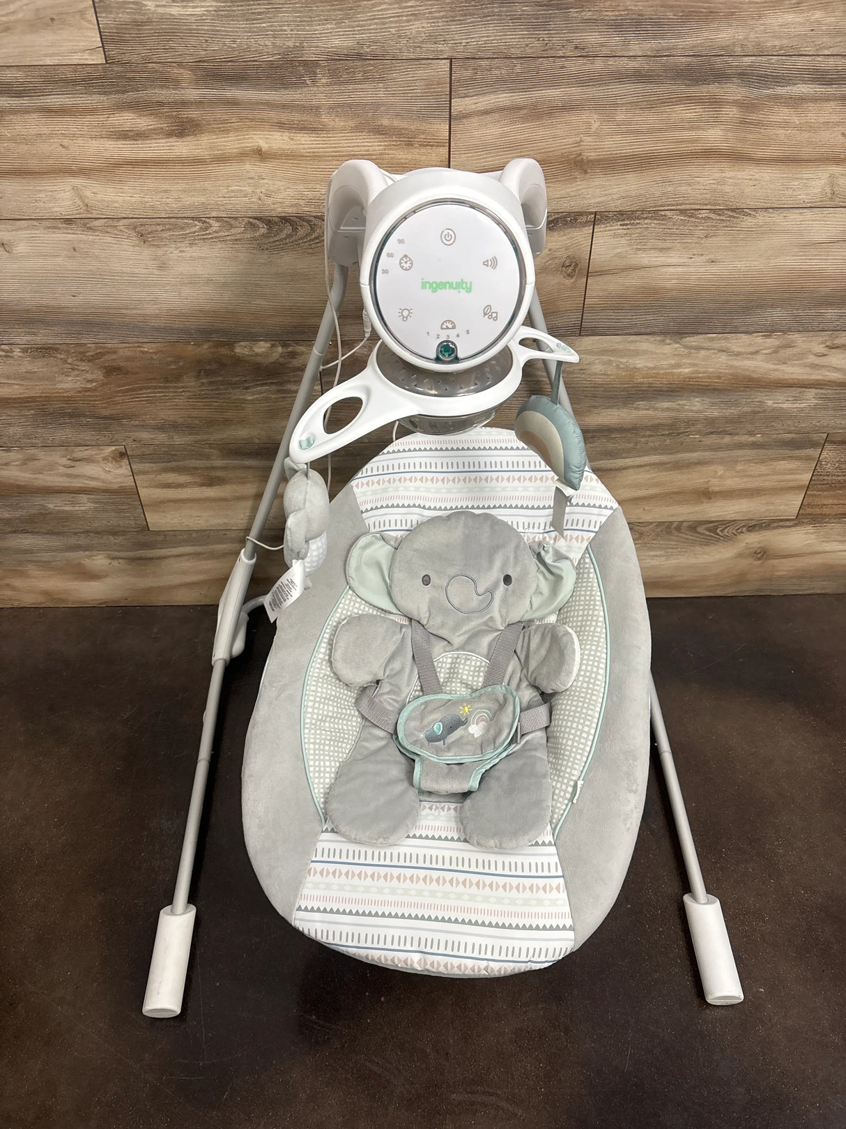 Ingenuity InLighten Soothing Swing - Van the Elephant