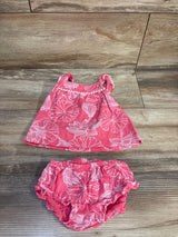 Carter's 2pc Tropical Top & Bloomers Pink sz 3m