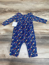 NEW Starting Out Floral Coverall Blue sz 6m